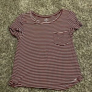 Hollister “must have collection” shirt. Size xs. Red and white striped